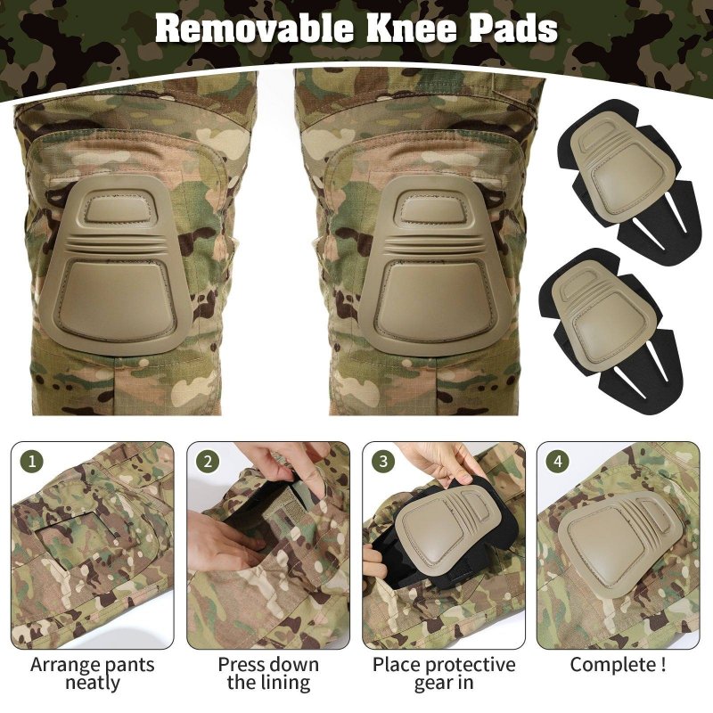 G3 Pro Combat Pants with Knee Pads Rip-Stop Tactical Pants